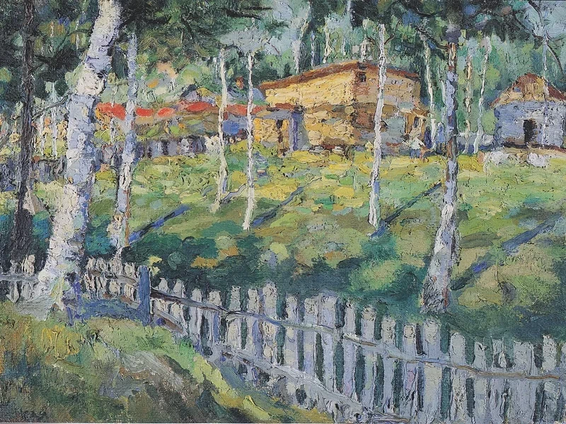 1878-Kazimir Severinovič Malevič - Casa in un giardino